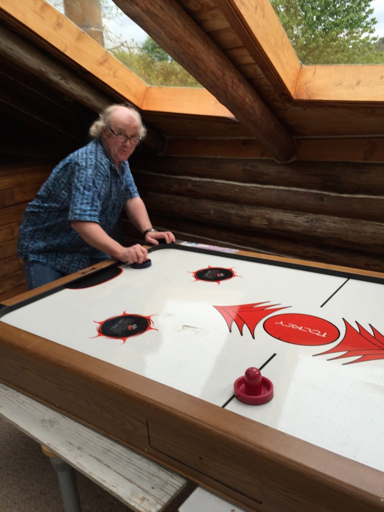 and a little air hockey